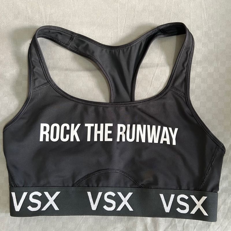 Top Victorias Secret Victoria Sport Vsx Tam M Preto Não Nike