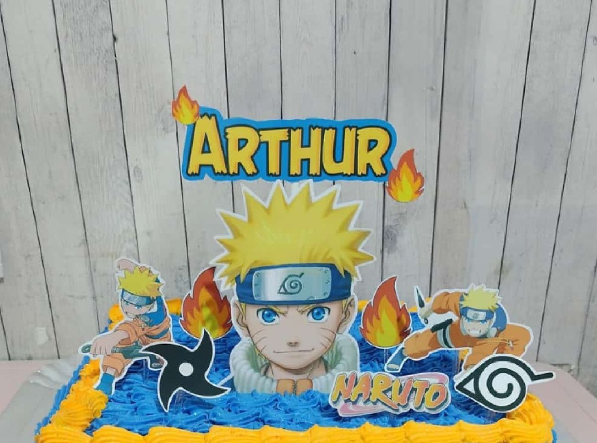 Topo de bolo  Festa infantil naruto, Bolo naruto, Bolo do naruto