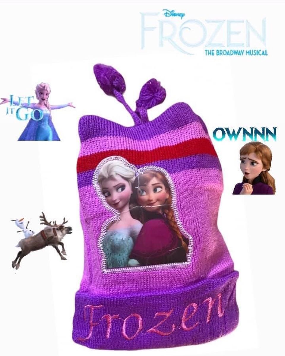 Touca de Frio Personagem Frozen Anna e Elsa | Toys Imports