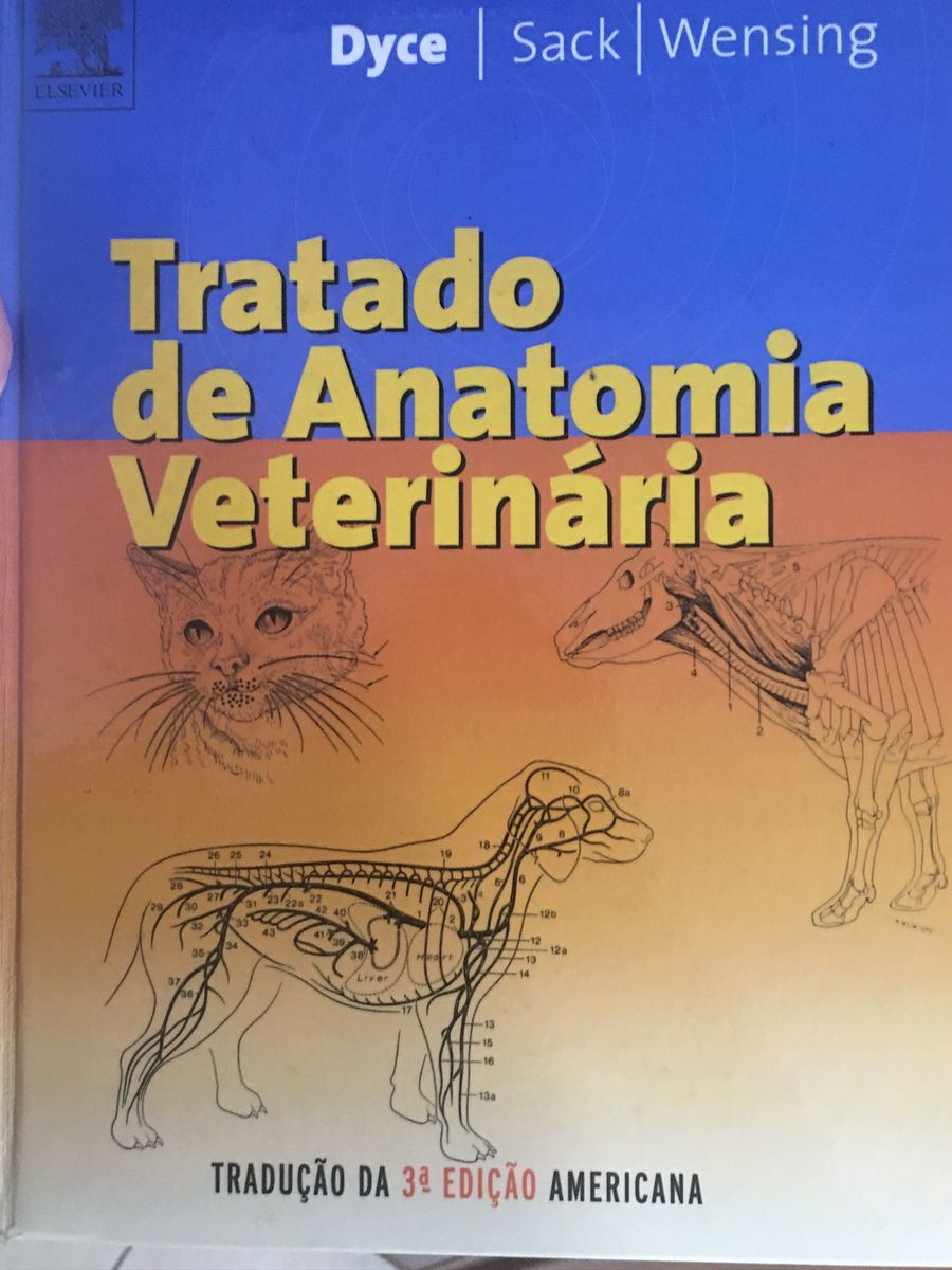 Tratado De Anatomia Veterinária | Livro Elsevier Usado 40350345 | Enjoei