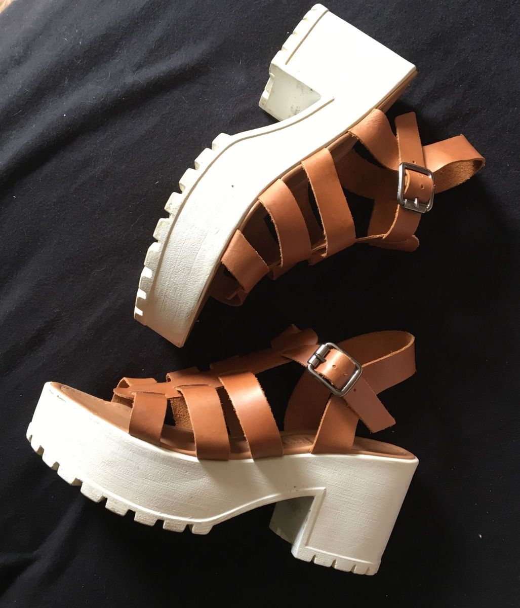 sandalia tratorada satinato