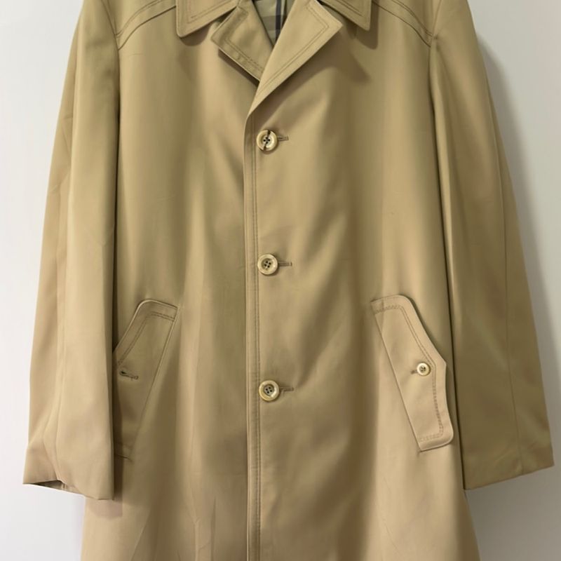 Trench Coat Clássico Casaco Masculino Hazewind Nunca Usado