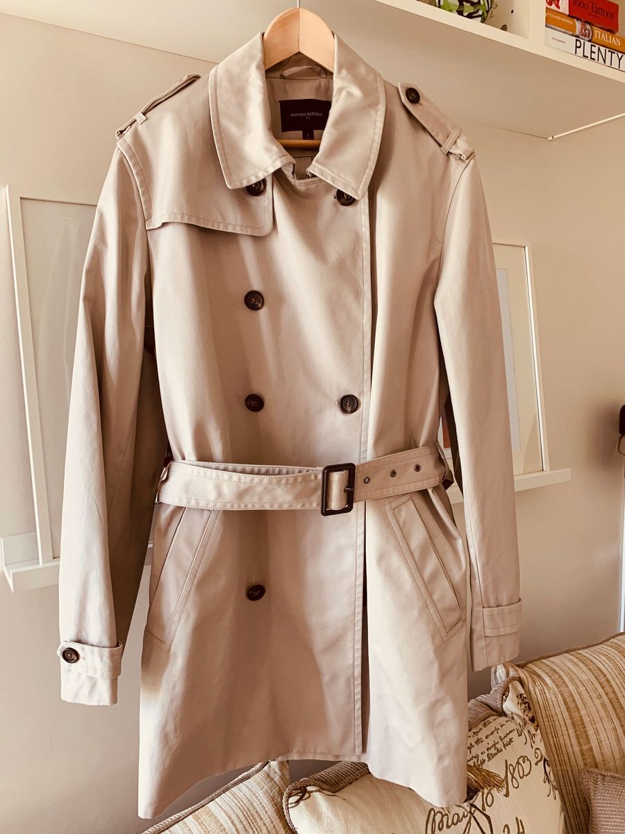 casaco masculino trench coat