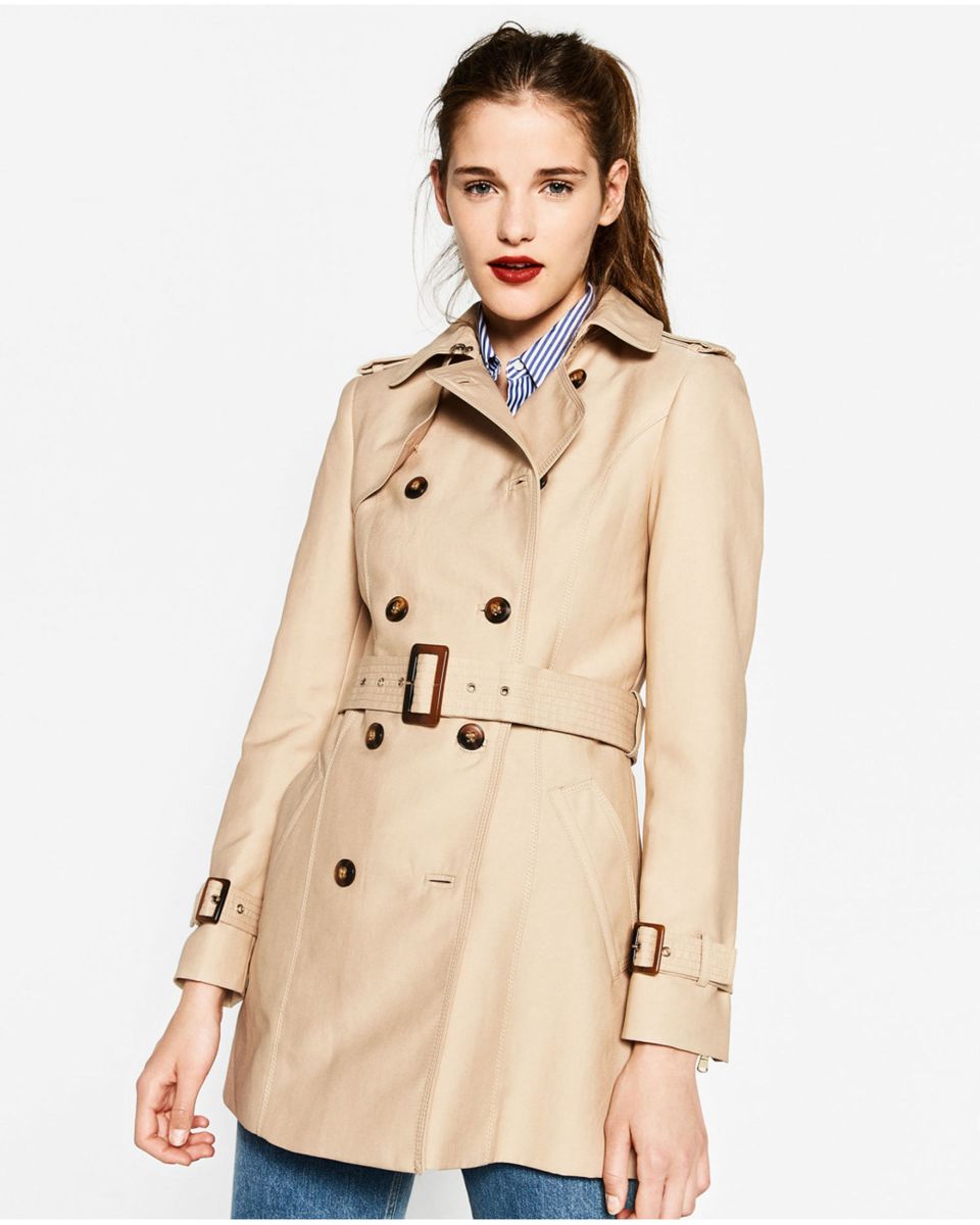 trench coat feminino bege