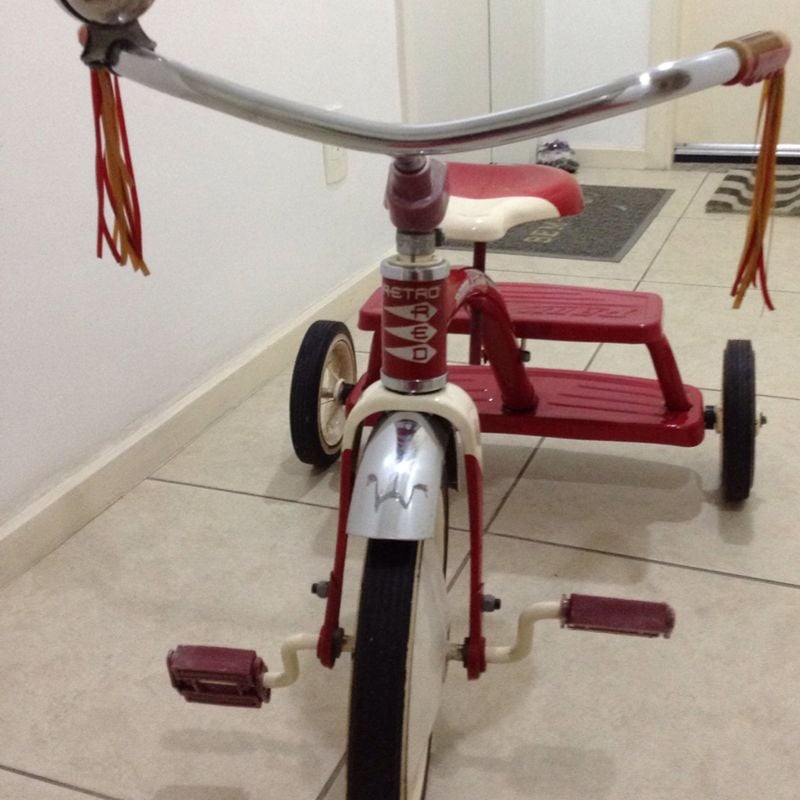 Triciclo Retrô Radio Flyer | Brinquedo Radio Flyer Usado 14028587