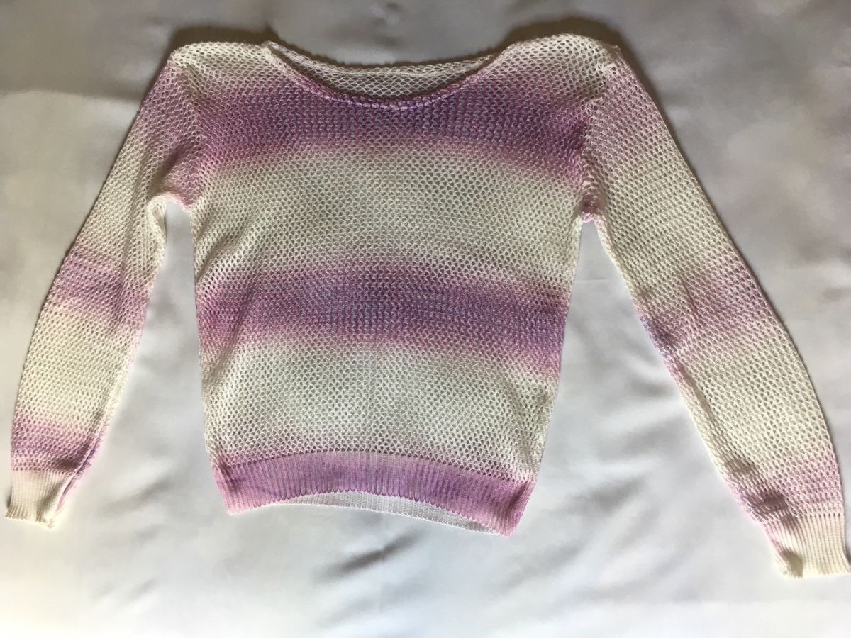 tricô duas cores - blusas sem marca