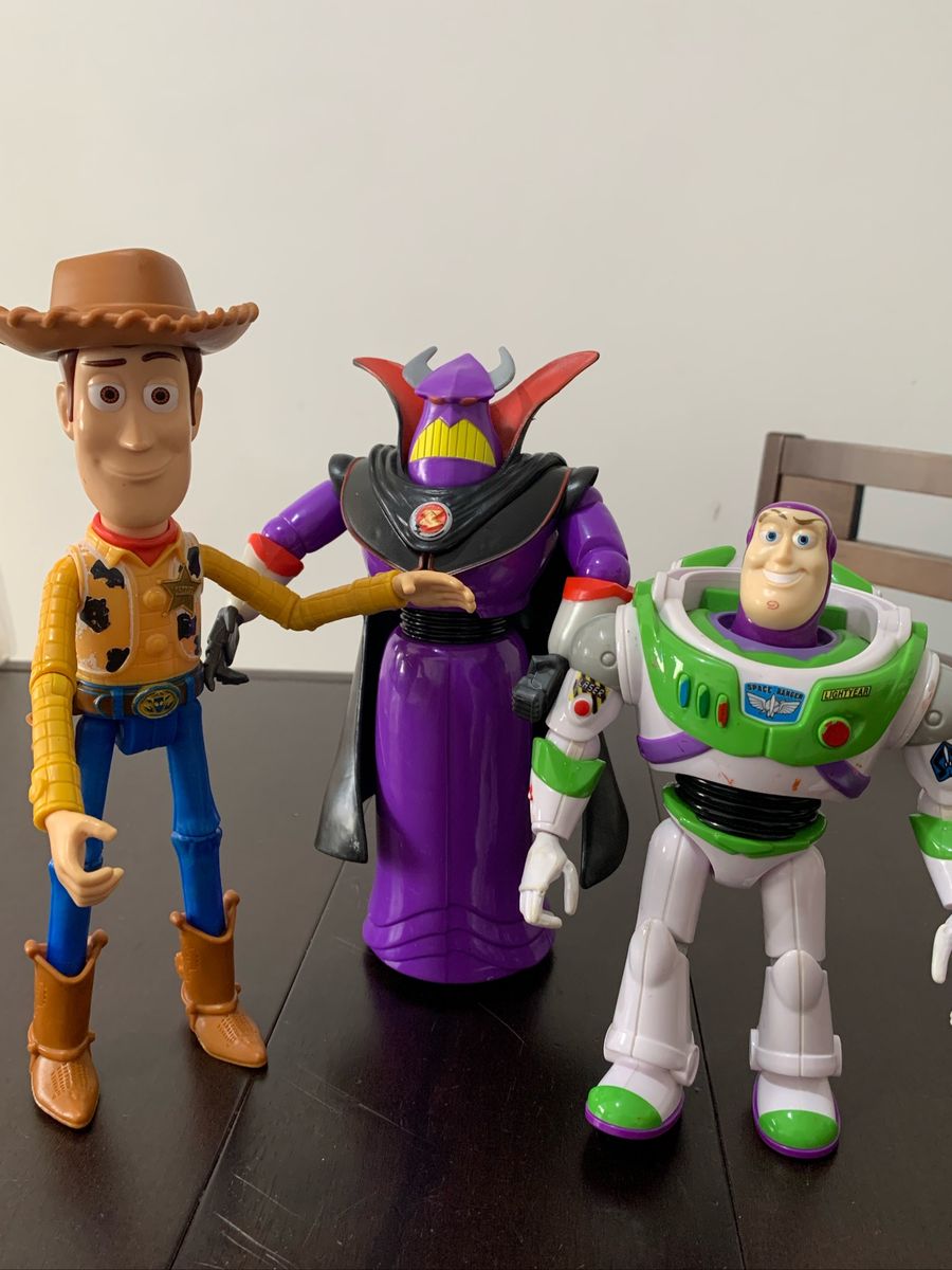 Trio Buzz Wood e Zurg Toy Story Brinquedo Mattel Usado 75467241 enjoei