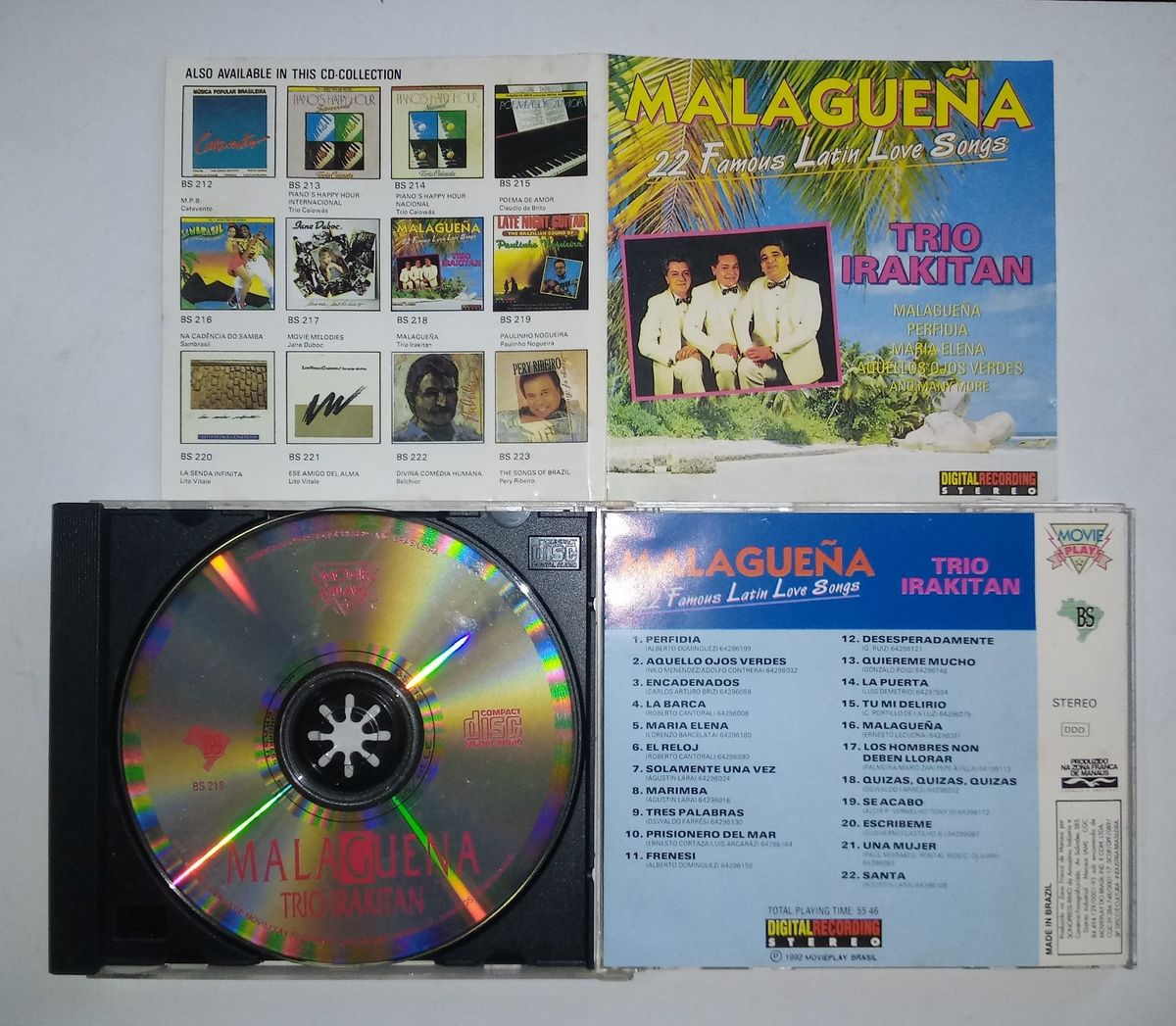 Trio Irakitan Cd Nacional Malagueña 22 Famous Latin Love Songs 1997 ...