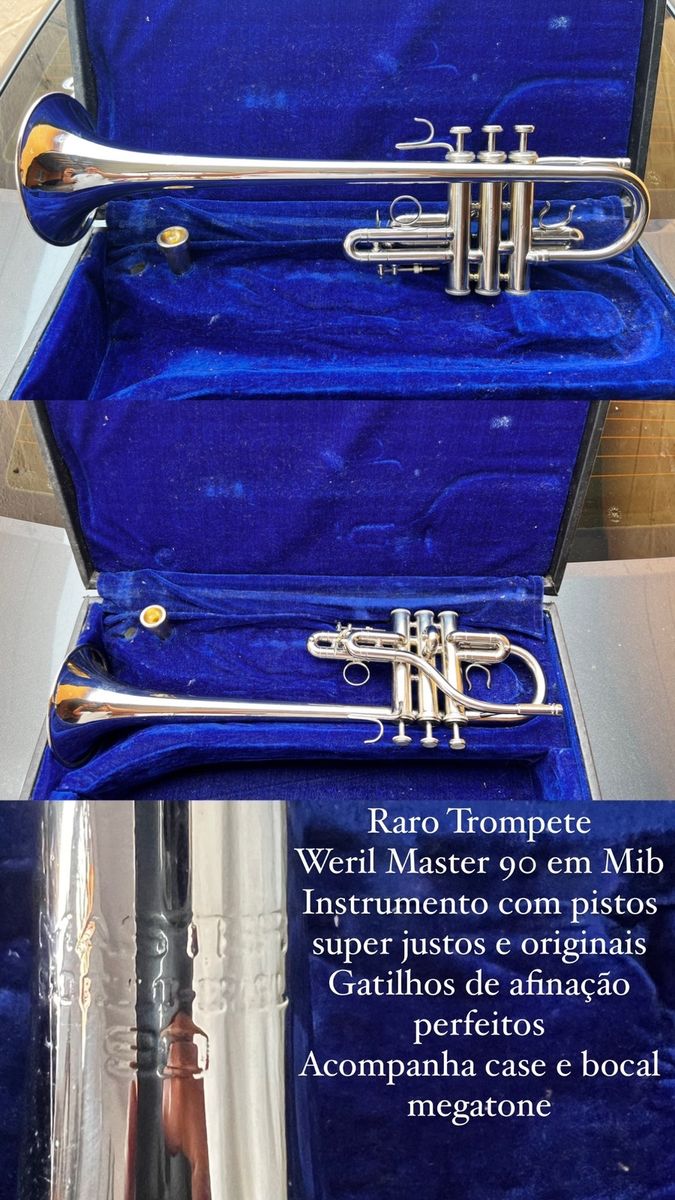 Trompete Weril Master 90 em Mib Item de Música Weril Master Usado