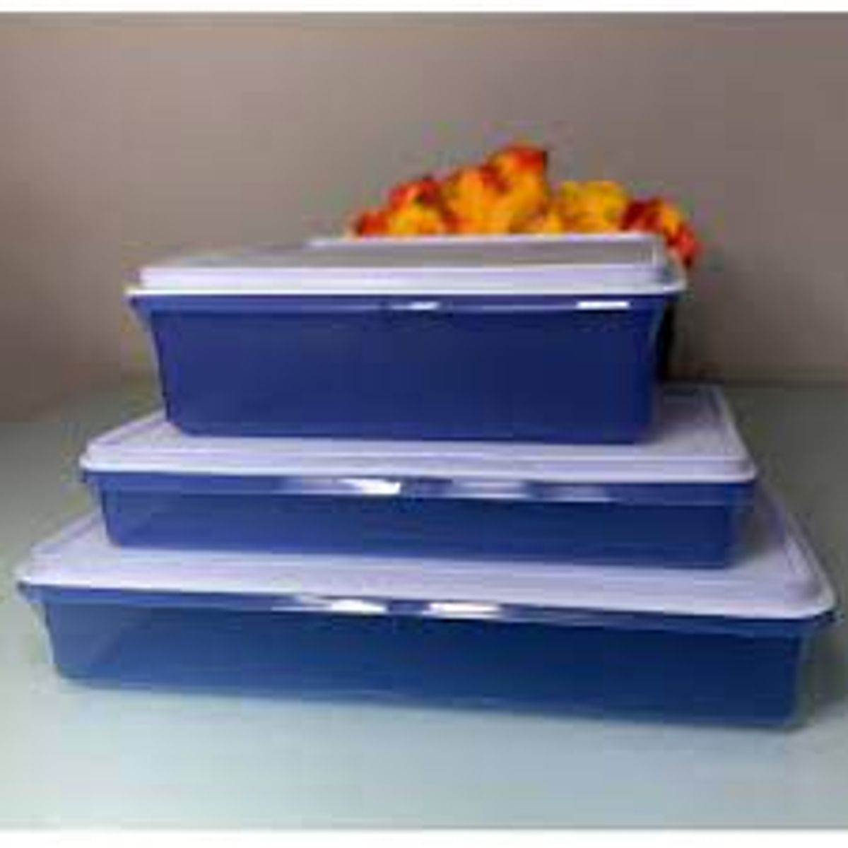 Tupperware Kit 3 Peças Refri Box e Caixa Versátil Móvel de Cozinha