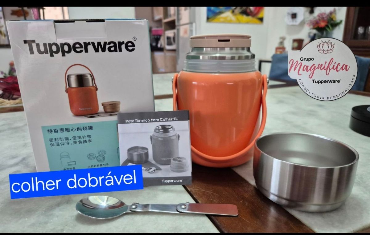 Tupperware. Pote Térmico 1 Litro. Marmita. Sua Refeição Merece Um ...