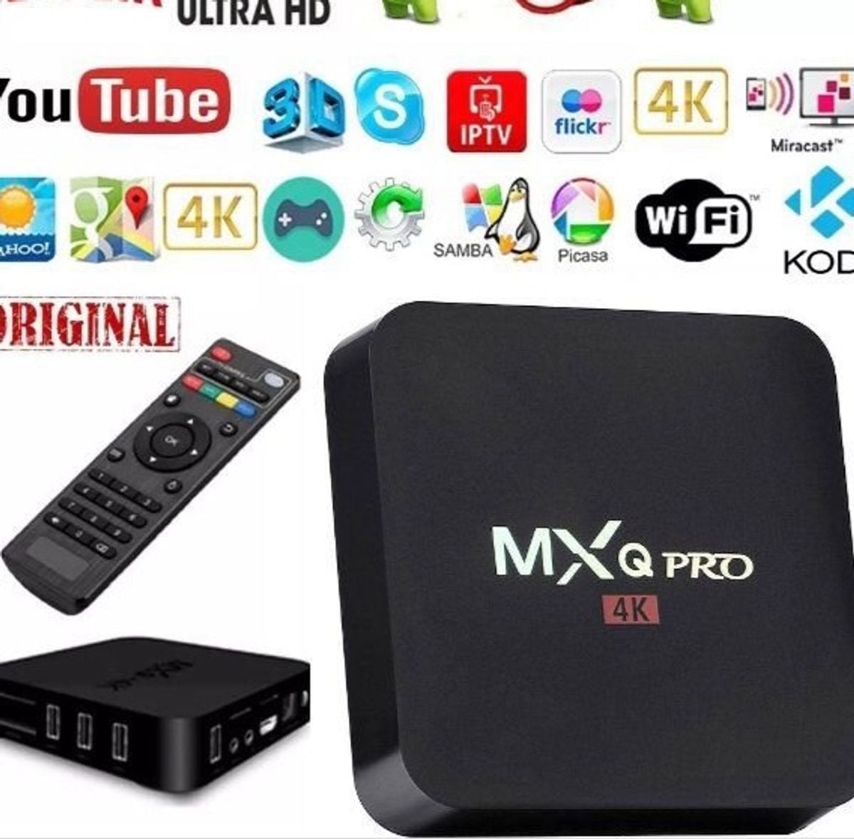 Tv Box com Canais Liberados | Eletrodoméstico Mxq9 Pro Nunca Usado ...