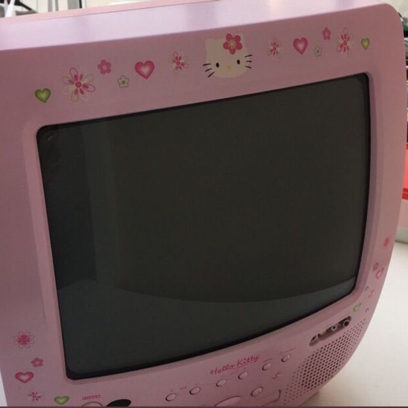 Tv com Dvd Hello Kitty Original 13 Polegadas | Sanrio Hello Kitty