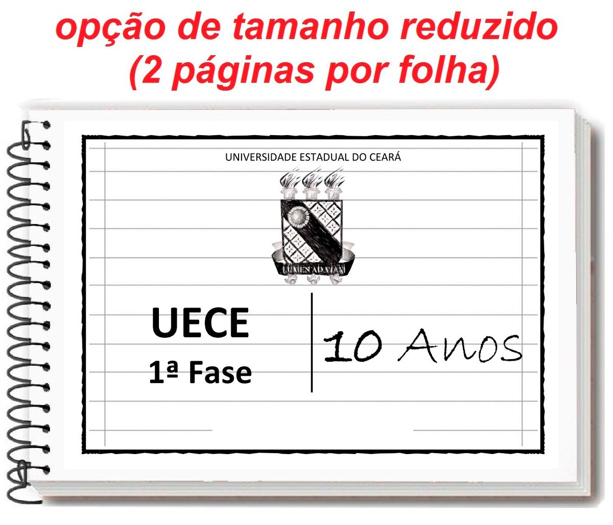 Uece 1ª Fase 2022 2023 Apostila de Provas Gabarito tamanho