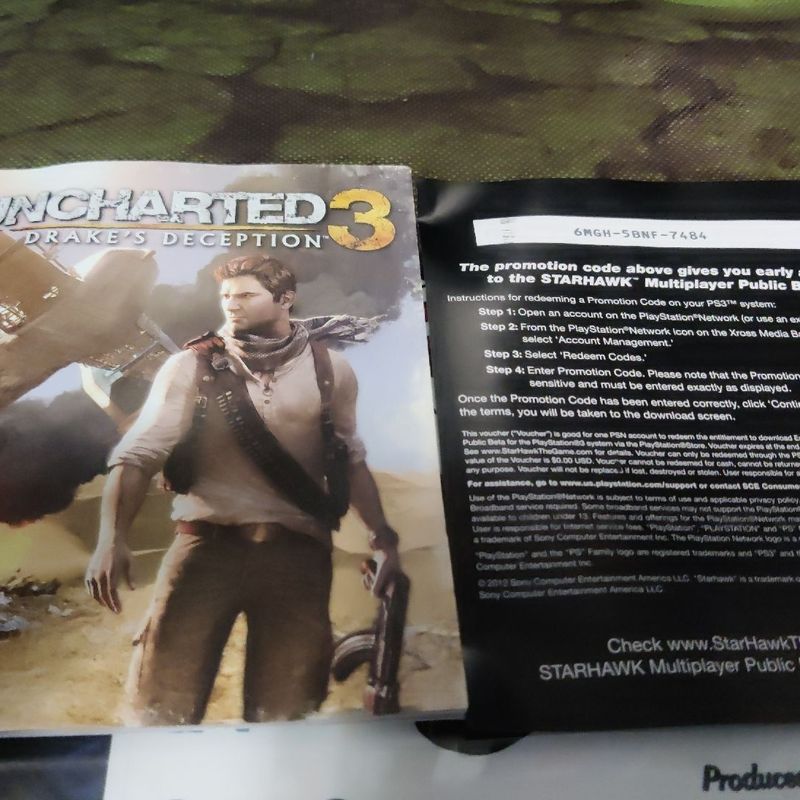 Uncharted 3 - Ps3 ( USADO ) - Rodrigo Games