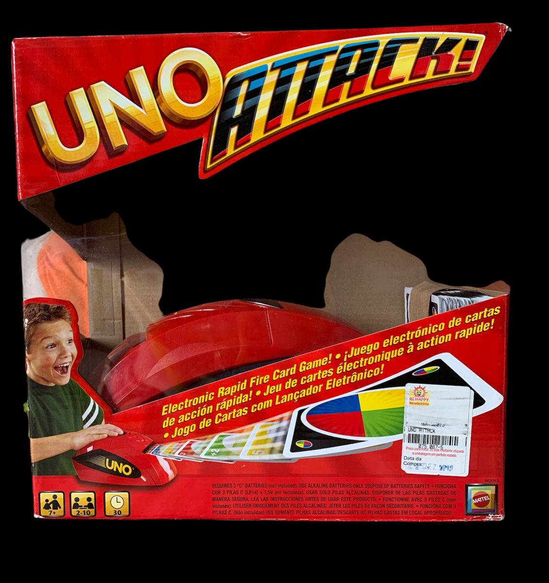 Brinquedo Jogo Uno Attack Eletronico Com Cards Mattel W5775