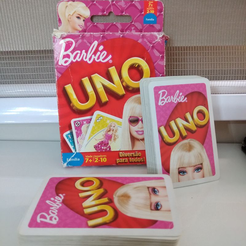 Jogo Uno da Barbie da Mattel de 2 a 10 Jogadores em Promoção na