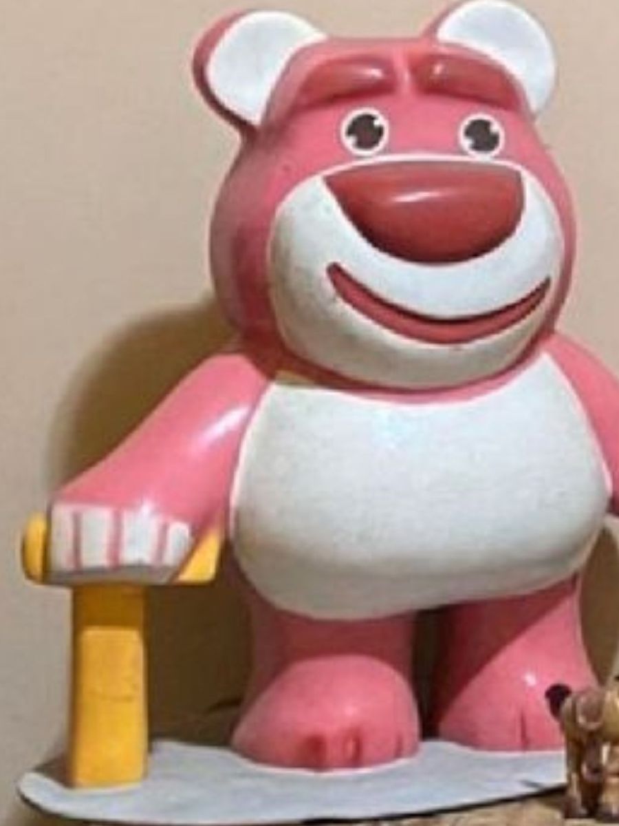 Urso Rosa do Toy Story de Fibra de Vidro Gde | Brinquedo Fibra De Vidro