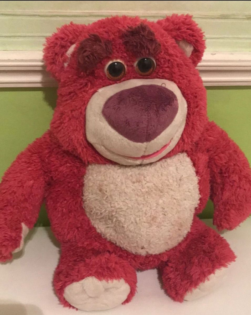 Urso Rosa do Toy Story Eletronico Disney | Brinquedo Disney Nunca Usado
