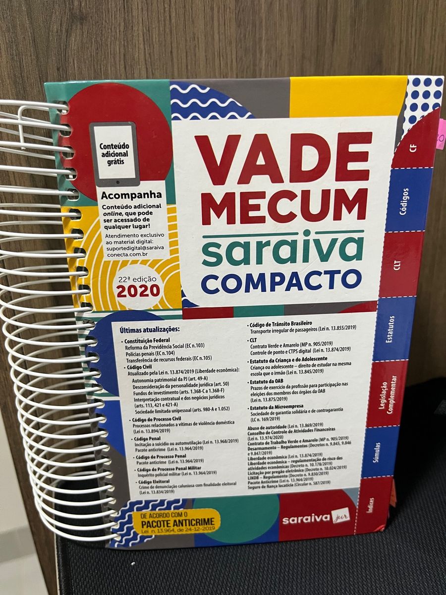 Vade Mecum Saraiva Compacto - 22 Edição | Livro Saraiva Usado 87316303 ...