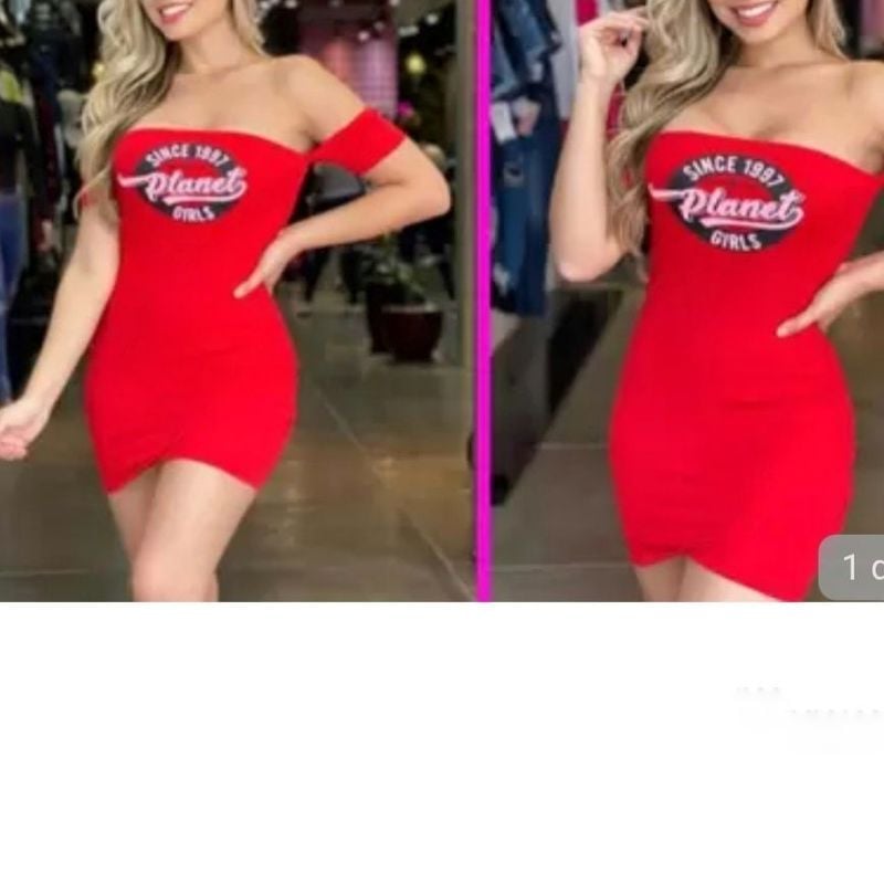 Vestido vermelho clearance planet girl