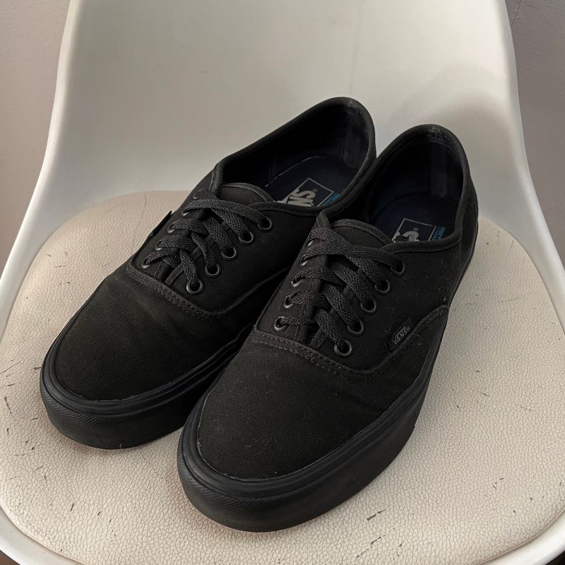 Vans authentic black ultracush sale