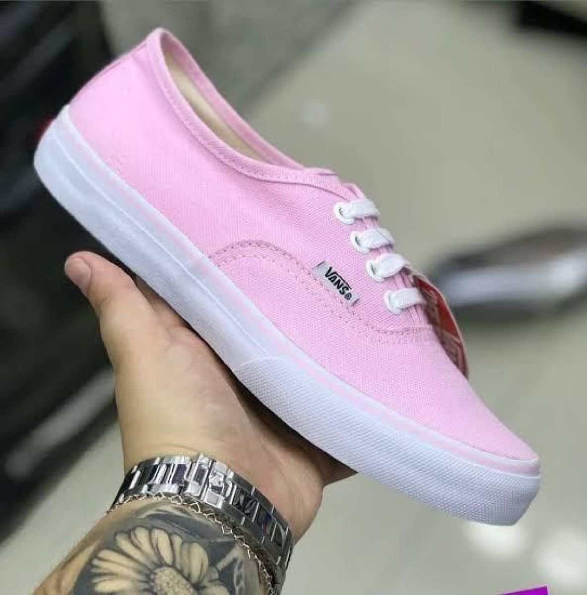 vans authentic rosa bebe