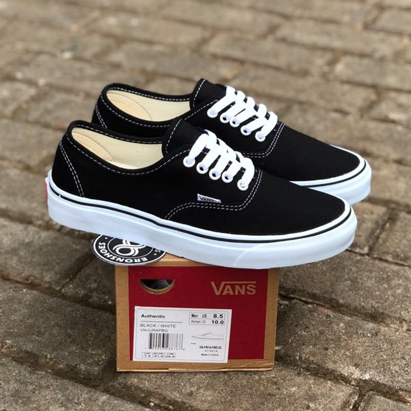 Vans authentic hot sale preto masculino