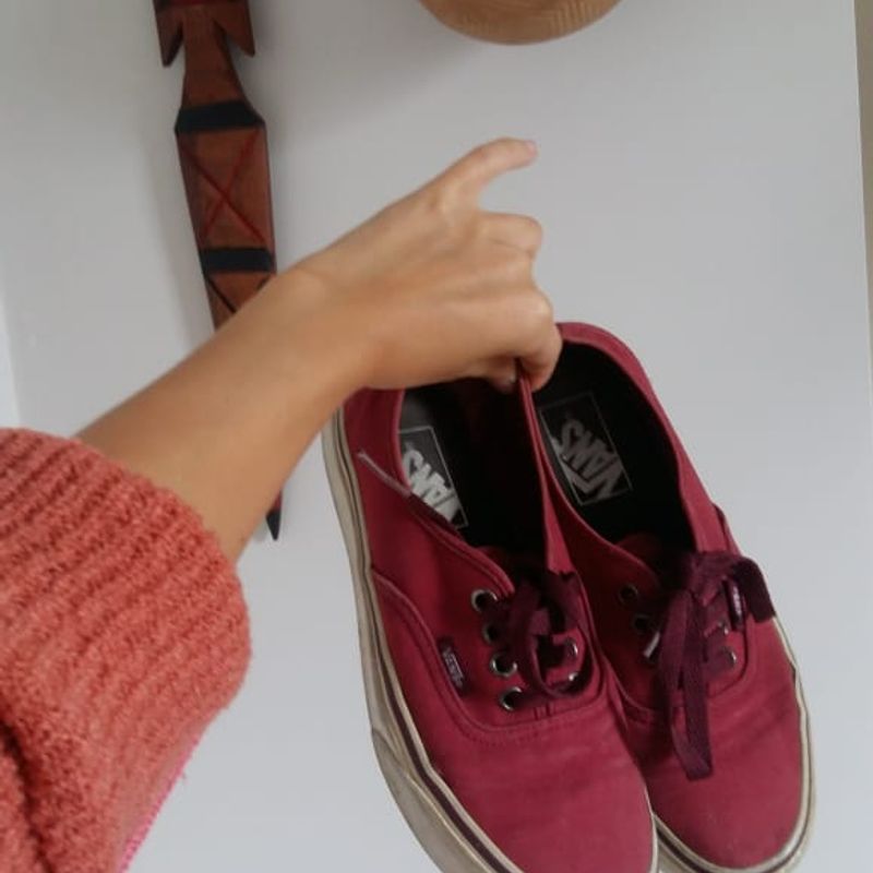 Tenis vans 2024 authentic bordo