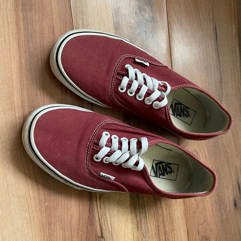 Vans Authentic Vermelho | Tênis Feminino Vans Usado 65186213 | enjoei