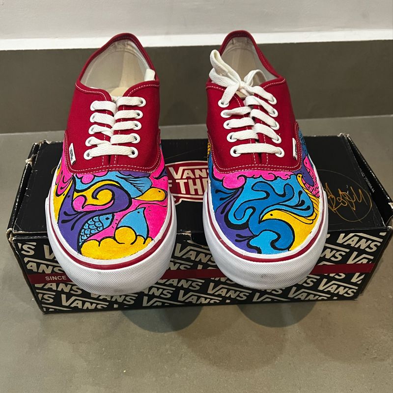 Tenis vans outlet pintados a mano