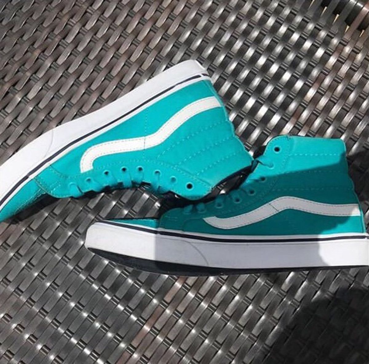 tenis vans cano alto azul