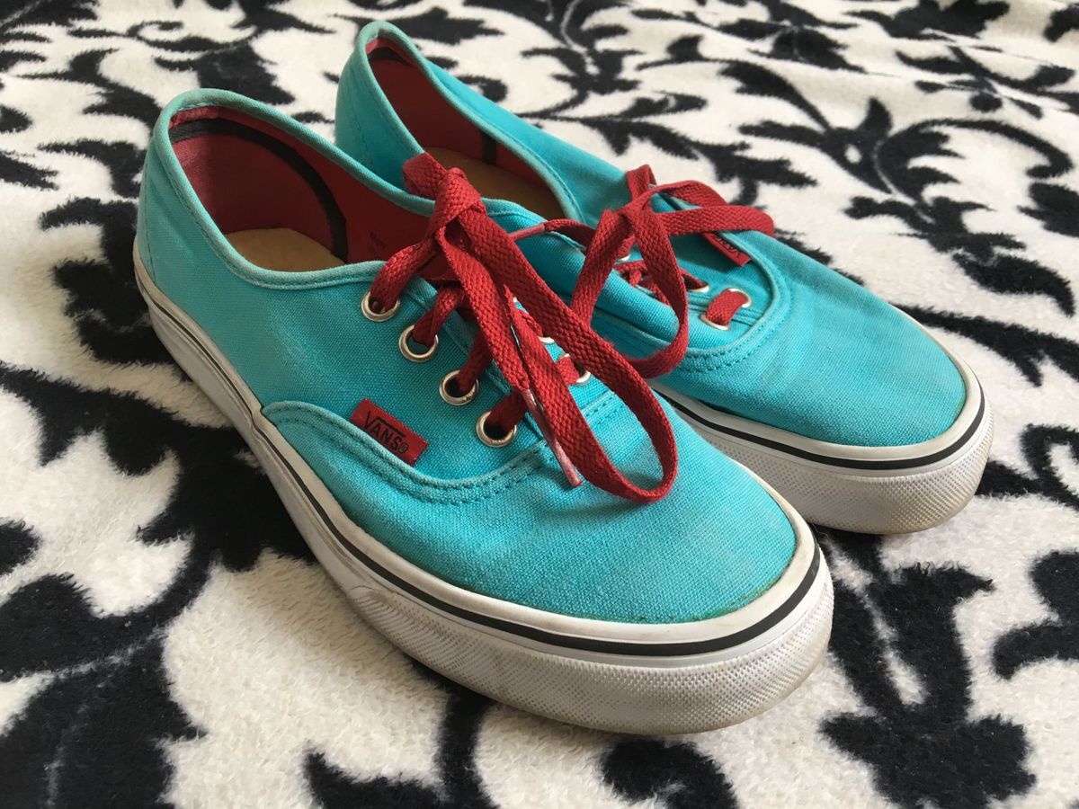 vans authentic azul piscina