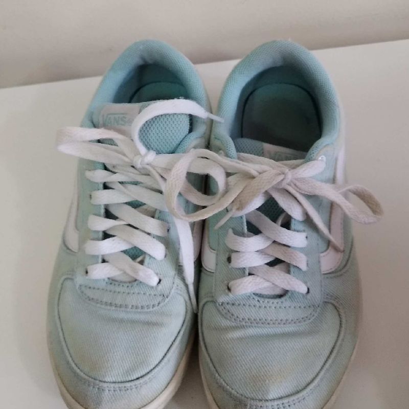 Tenis vans shop azul tiffany