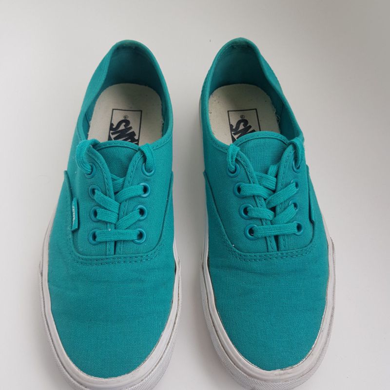 Turquoise Vans Vans Turquesa Vans Azul Turquesa Tênis Feminino Vans Usado  36494435 Enjoei