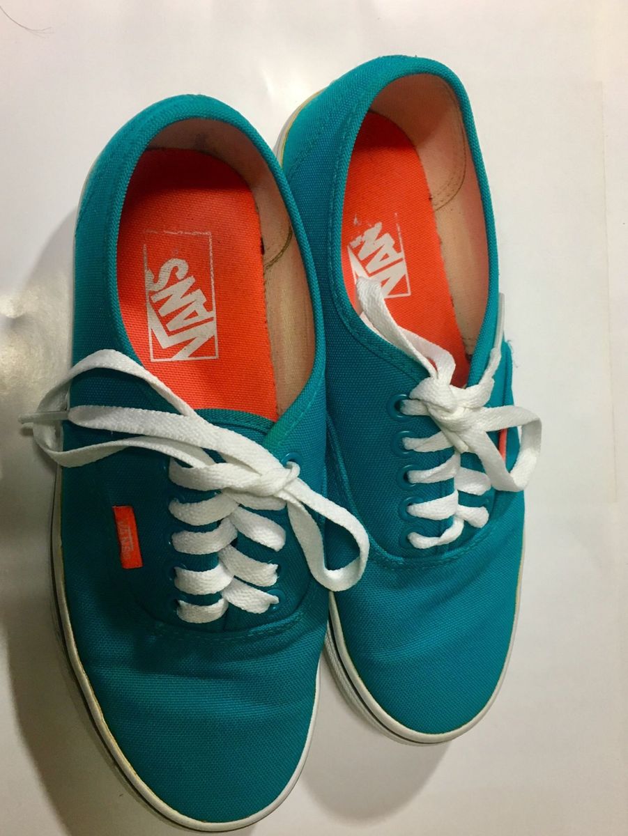 tenis vans azul turquesa