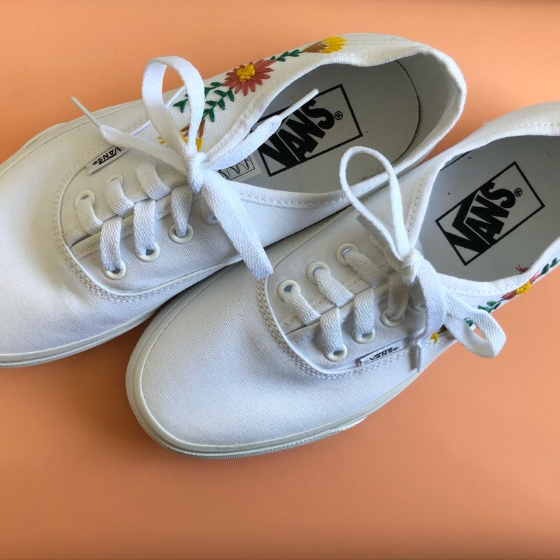 Tenis vans best sale feminino bordado