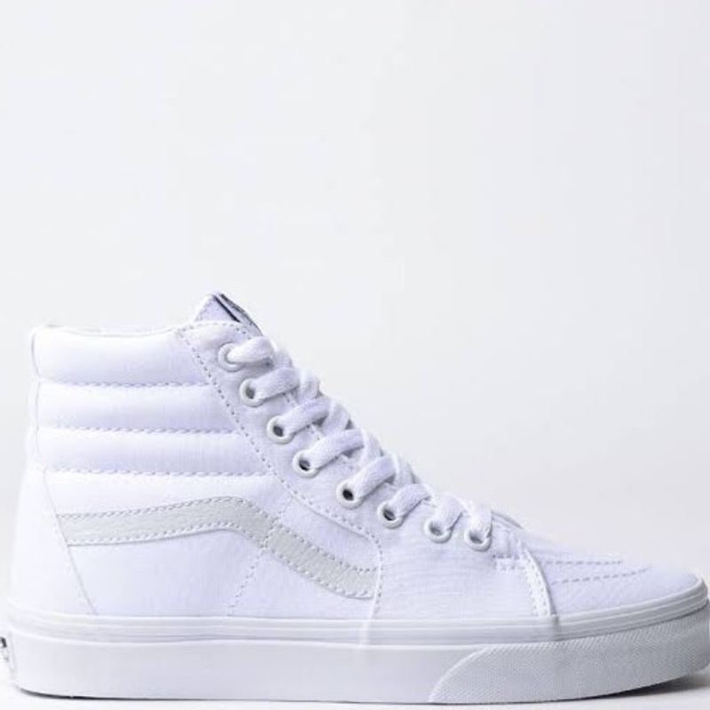 Vans branco cano alto cheap