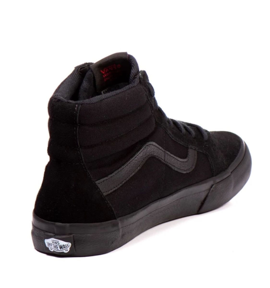 tenis vans preto cano alto