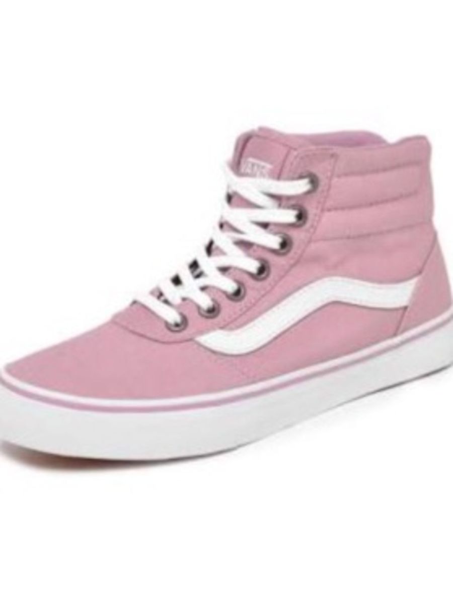 vans cano alto rosa