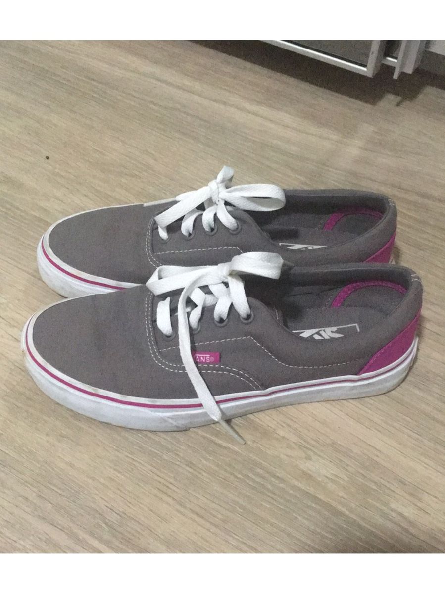 vans cinza com rosa