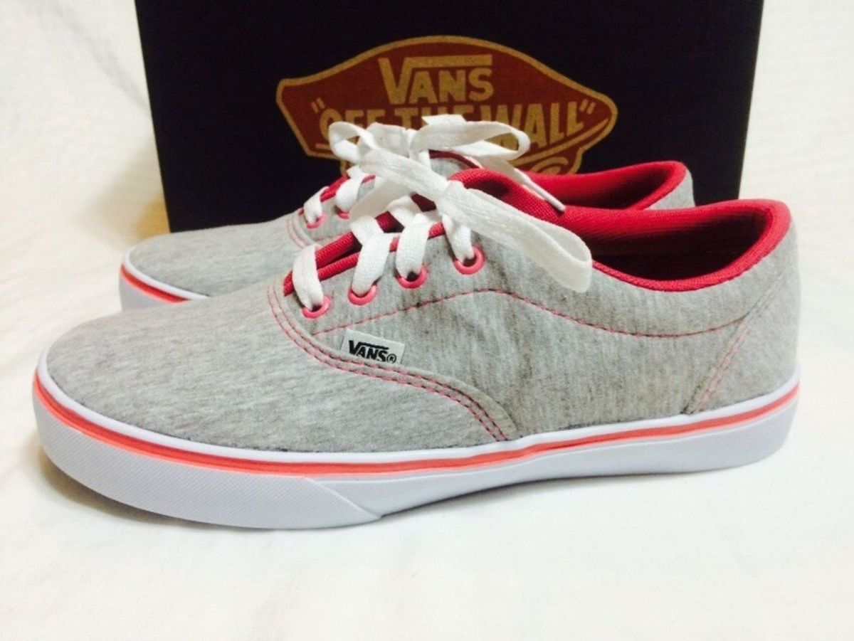vans cinza com rosa
