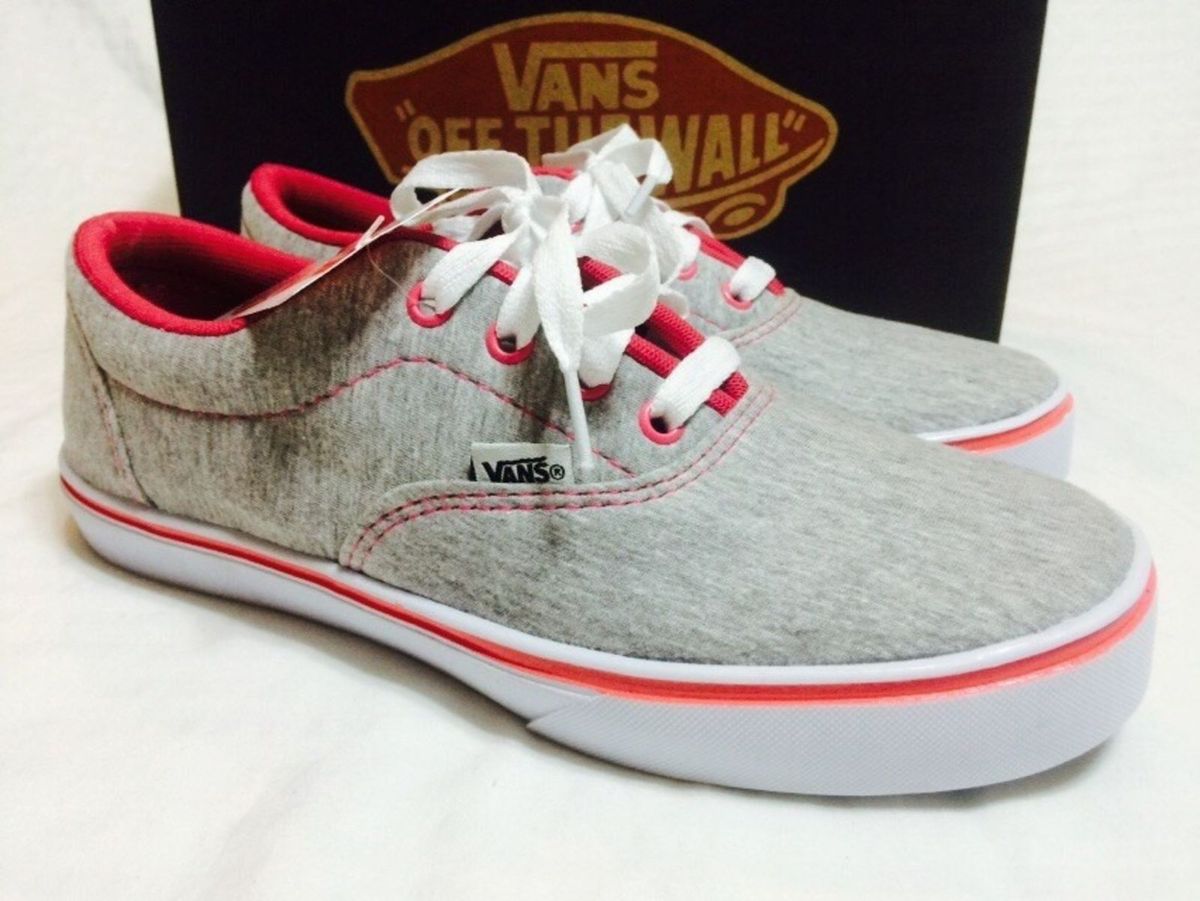 Tenis vans rosa ou cheap cinza