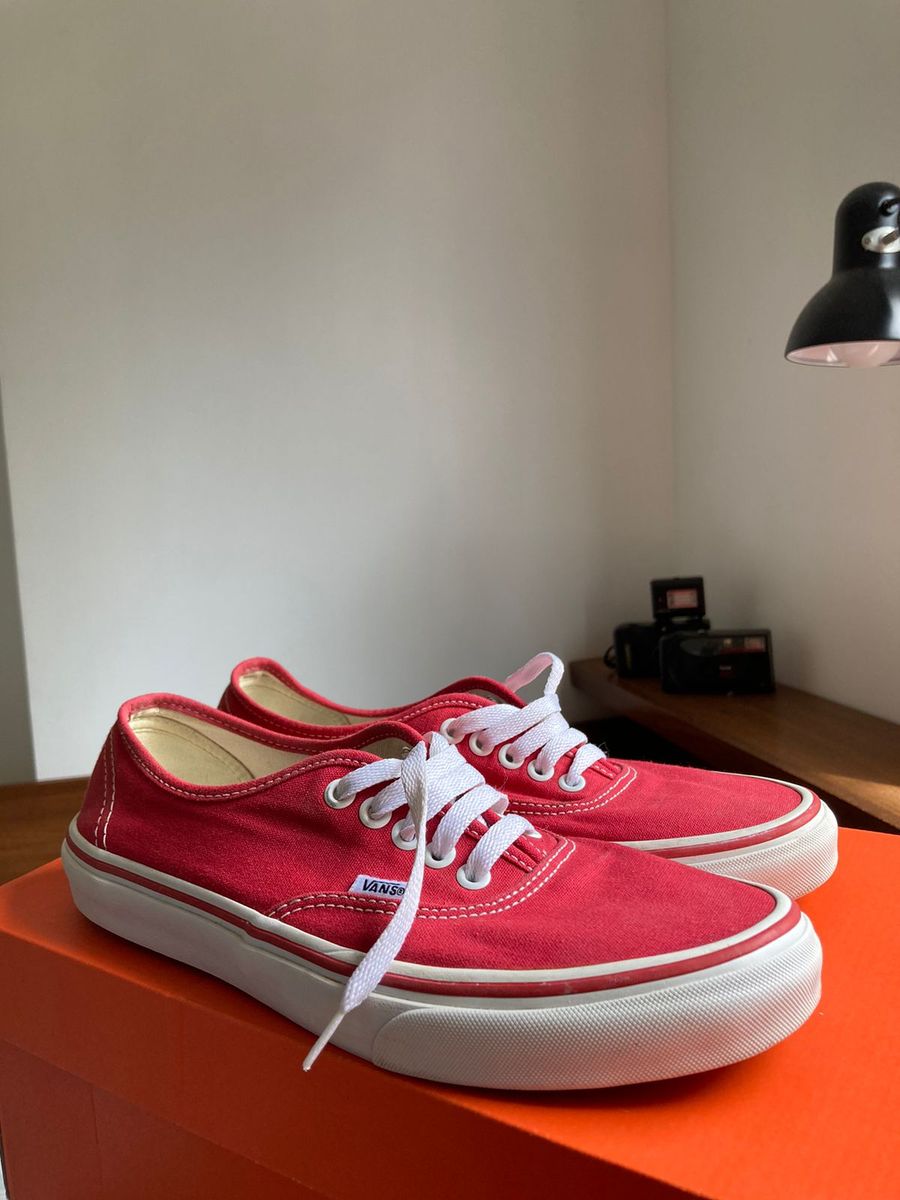 Vans classic hot sale vermelho