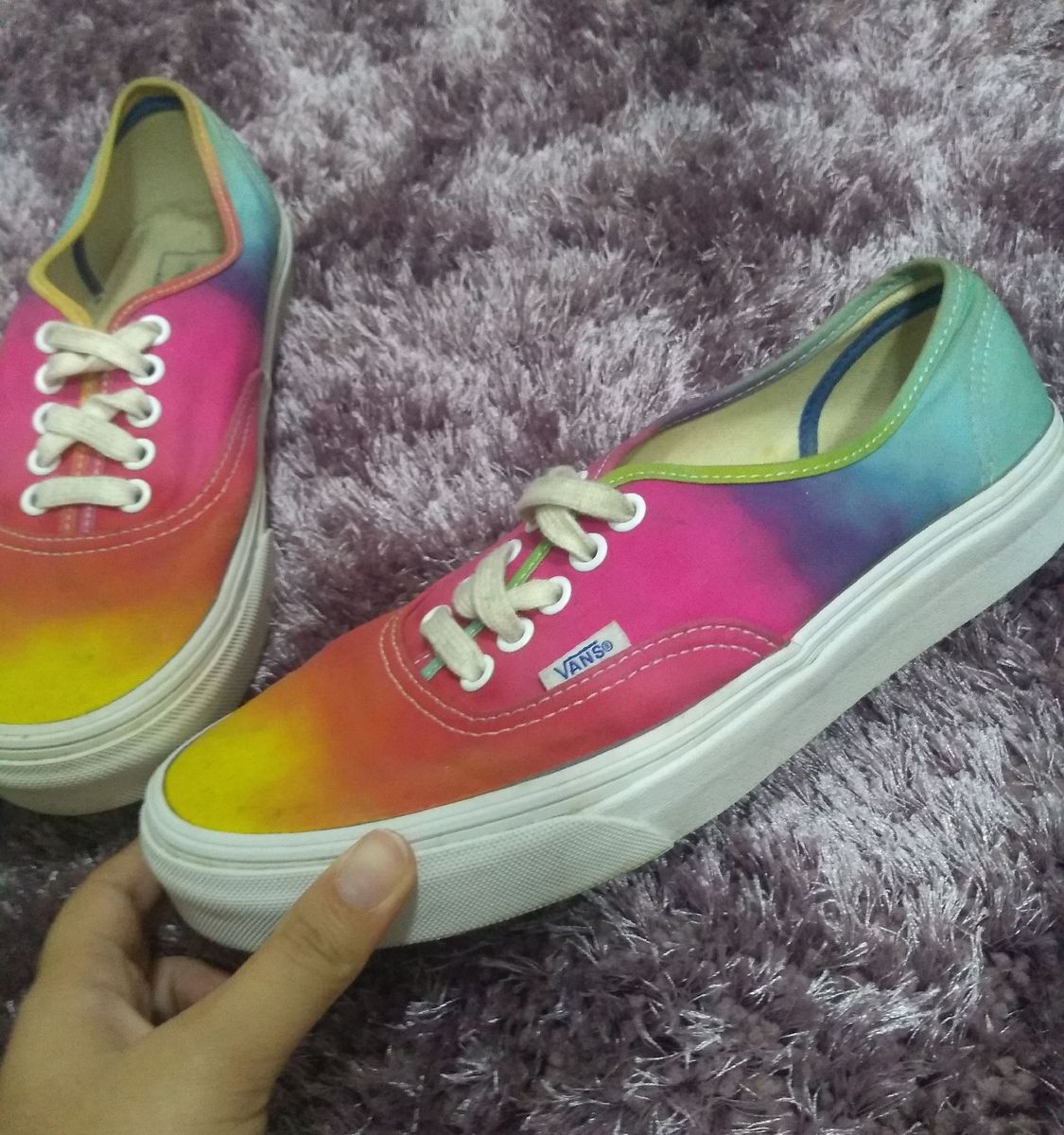tenis vans feminino colorido