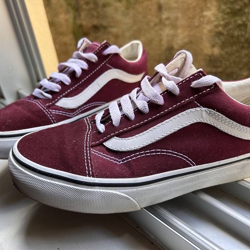 Tenis vans store cor de vinho