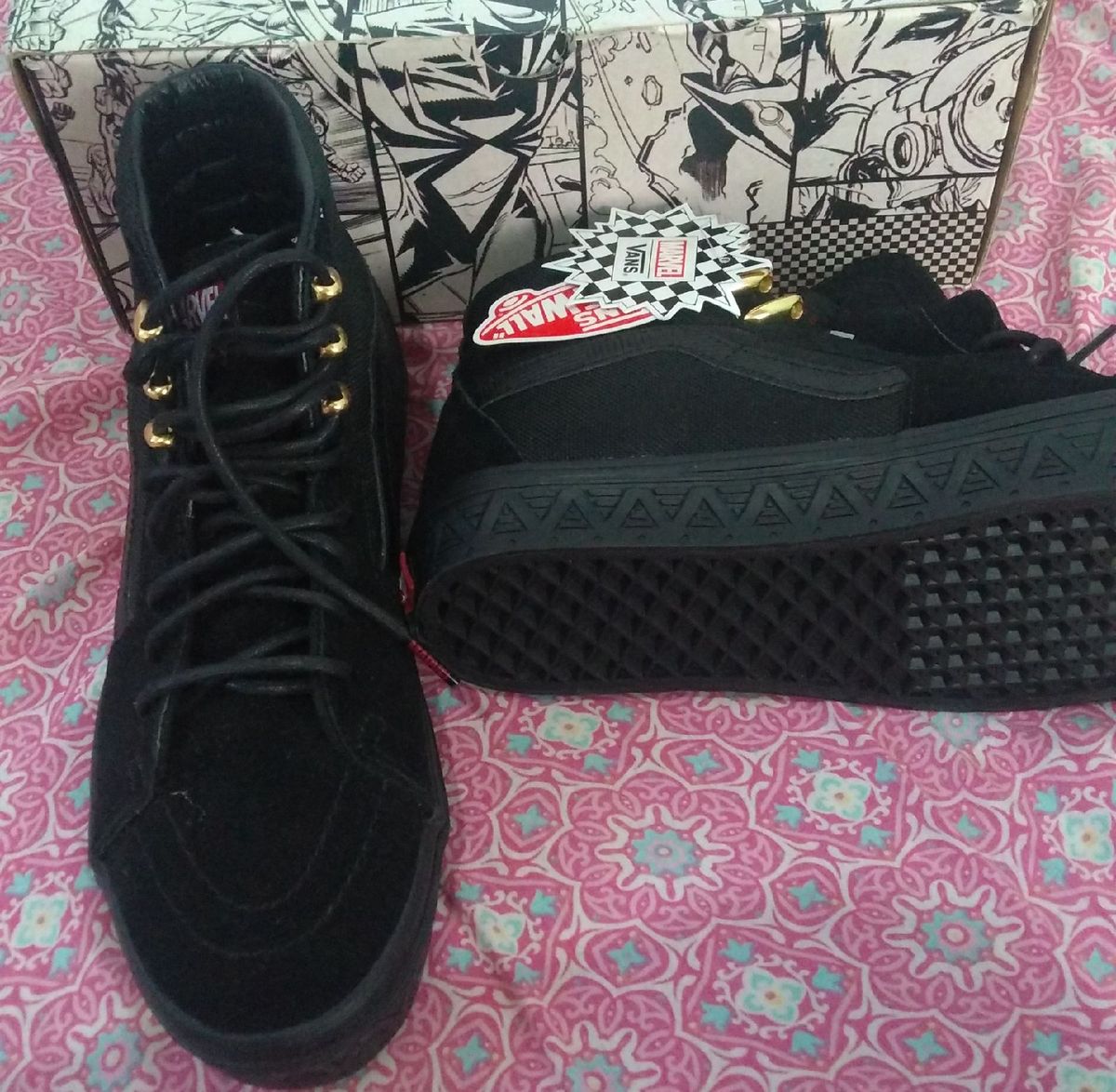 tenis vans black panther