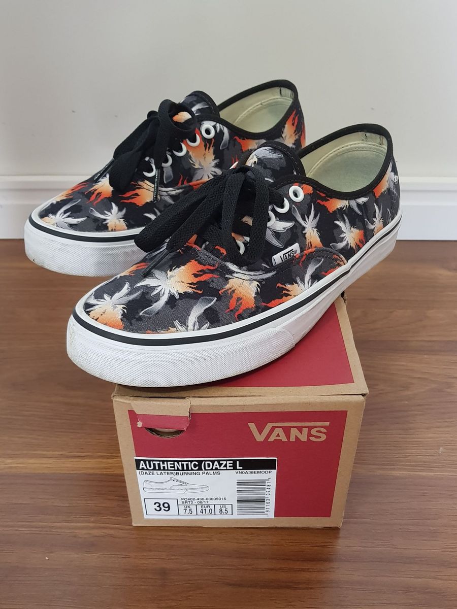 tenis vans estampado masculino