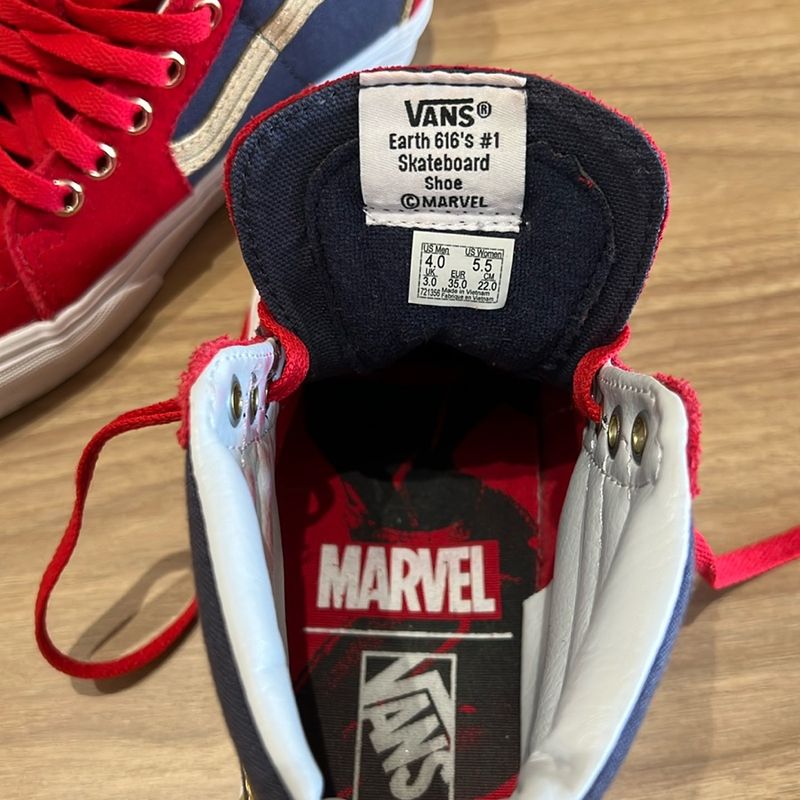 Capitán América Tenis Vans De Marvel Tenis Hulk Vans On Sale