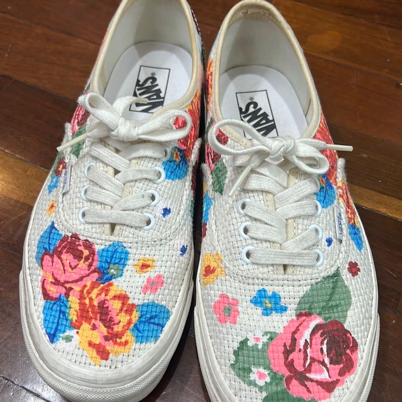 Tenis vans shop floral masculino